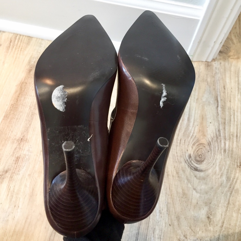 Guess Pointed Toe Sock Bootie Heels Size 7 - image 5